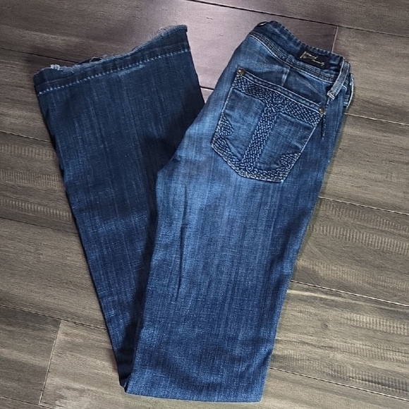 Citizens of Humanity Jeans Womens Wide Leg Blue Dark Wash Denim. Sz 26 - Picture 2 of 12